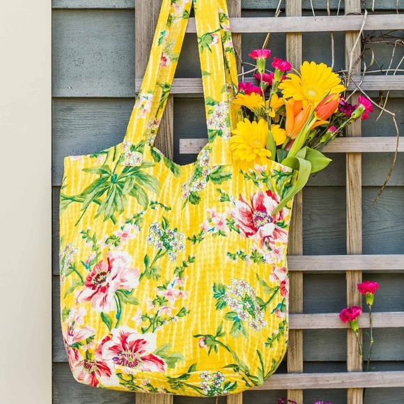 April Cornell Market Tote Bag Water Lily NWT - Picture 1 of 4